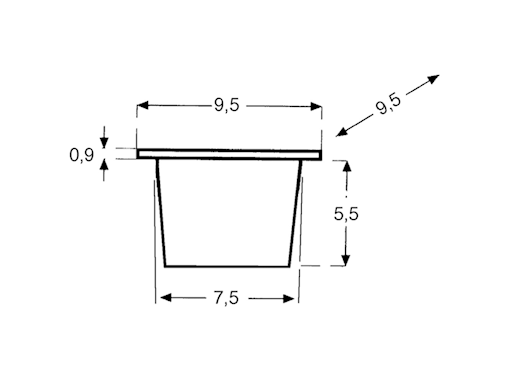 CONTENITORE PER MISCELATORE