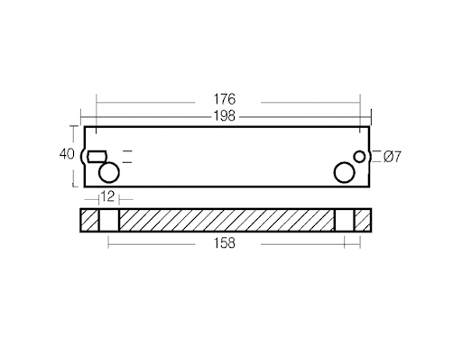 PIASTRA PER MOTORI TOHATSU 40/70 HP 4T