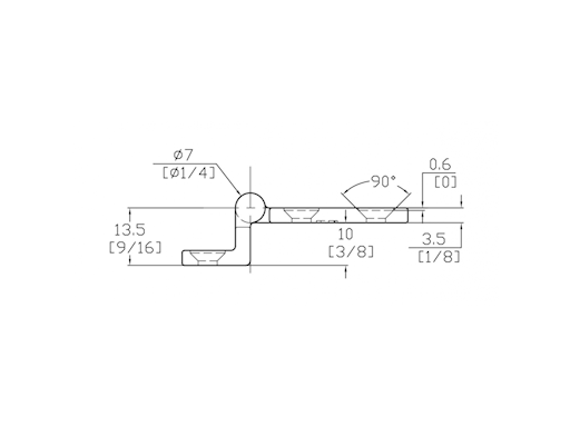 CERNIERA A SQUADRA MM.53X37