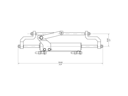 TIMONERIA IDRAULICA GF150BRT UNIVERSALE