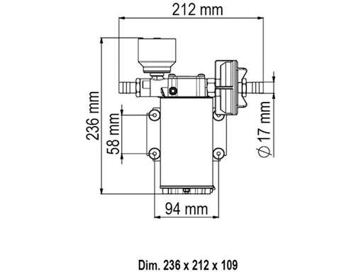 POMPA AUTOCLAVE UP6/E 12 V.