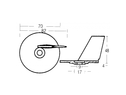 PINNA PER MOTORI SUZUKI 20/30 HP