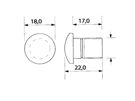 LUCE DI CORTESIA A 1 LED