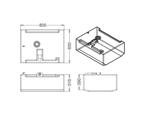 SERBATOIO CARBURANTE LT.140
