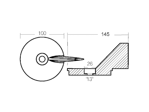 PINNA PER MOTORI MERCURY FORMULA 50-75HP 4T