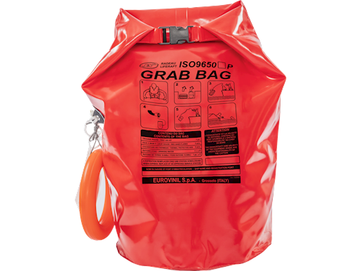ZATTERA CONTENITORE RIGIDO OCEANDRY ISO IT CON GRAB BAG