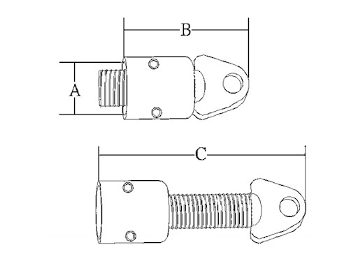 COPPIA DI GIUNTI A CAPPUCCIO IN ACCIAIO INOX