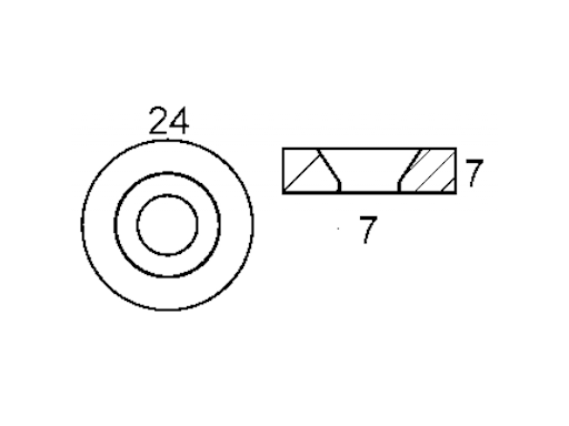 RONDELLA PER YAMAHA-MARINER 2/25 HP