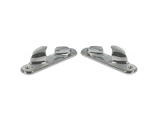 COPPIA PASSACAVI IN OTTONE CROMATO