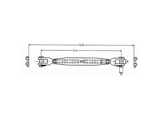 TENDITORE INOX FORCELLA FISSA