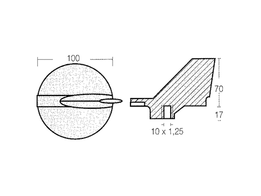 PINNA PER YAMAHA 200/300 HP (V6)