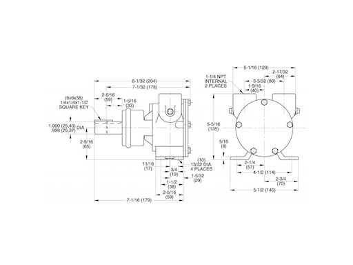 POMPA IN BRONZO 1-1/4" ALBERO STANDARD