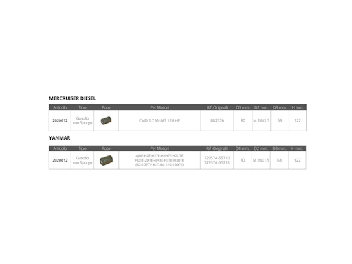 FILTRO GASOLIO MULTIMARCA CON SPURGO