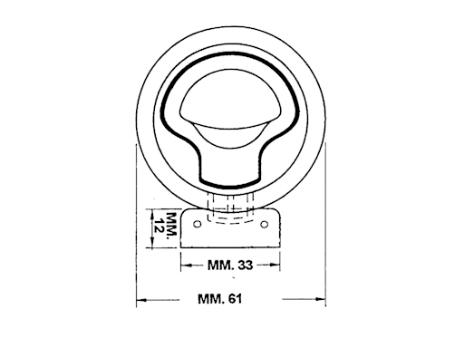 ALZAPAGLIOLO ABS BIANCO Ø MM.61