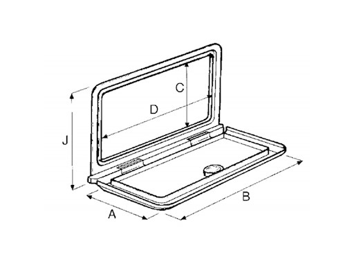 CASSETTIERA CON SERRATURA MM. 375X275X160P