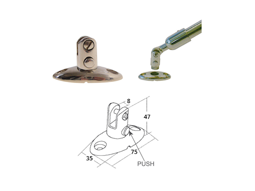 SUPPORTI A FORCELLA CON PERNO ESTRAIBILE