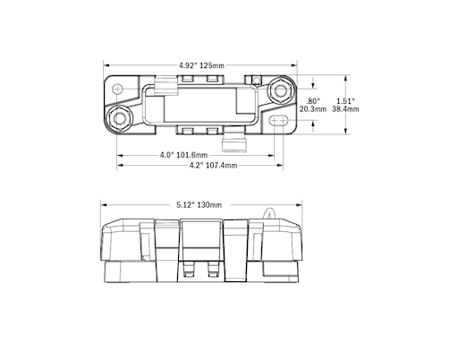 PORTA FUSIBILI MEGA/AMG