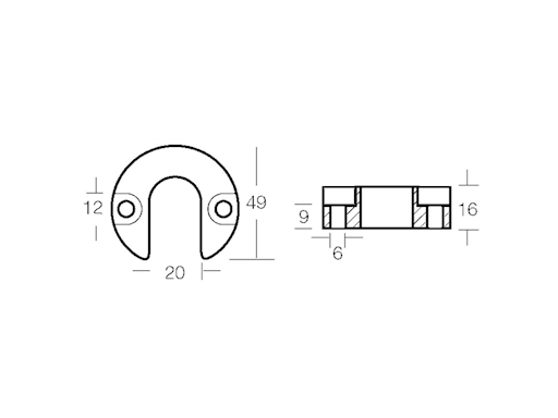 COLLARE PER MOTORI MERCRUISER ALPHA ONE