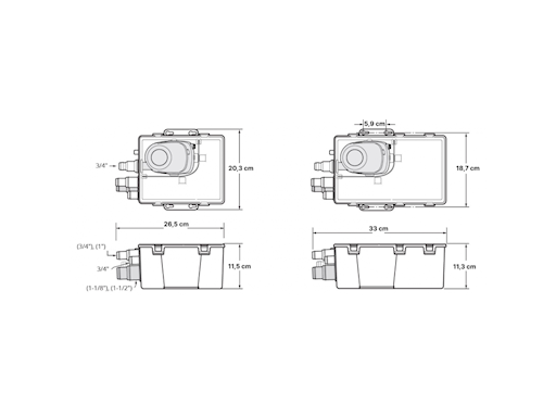 VASCHETTA DI RACCOLTA ACQUE GRIGIE