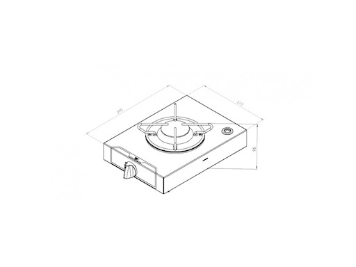 FORNELLO DA APPOGGIO 1 FUOCO