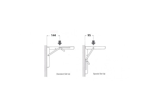 SUPPORTO PIEGHEVOLE INOX