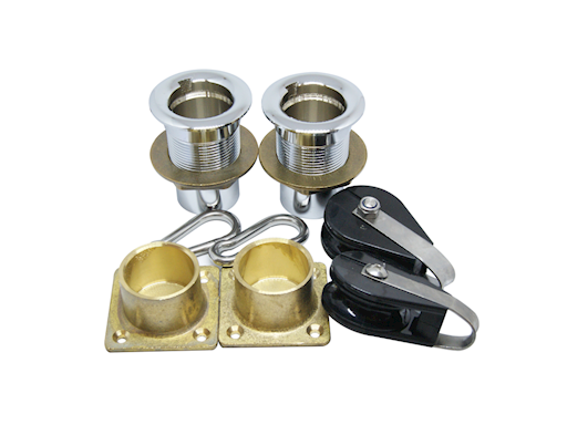 COPPIA DI GRUETTE IN ACCIAIO INOX