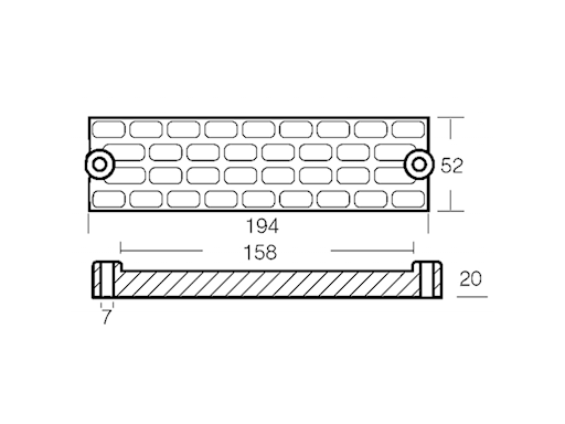 PIASTRA IN ZINCO MERCURY/MARINER/MERCRUISER