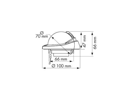 BUSSOLE OFFSHORE 75 AD INCASSO PER PIANI ORIZZONTALI