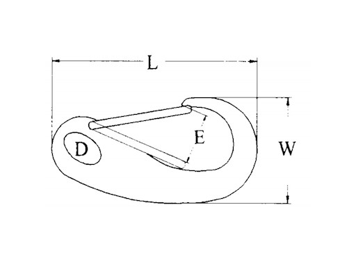 MOSCHETTONE CON APERTURA A MOLLA INOX 316