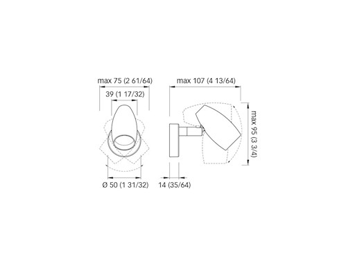 FARETTO ORIENTABILE A LED OLIVIA