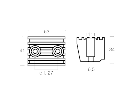 CUBO PER PIEDI VOLVO DPX/ DP-SM / SX-M