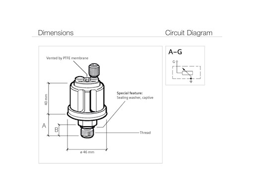 SENSORE VDO - PRESSIONE OLIO - TIPO A1