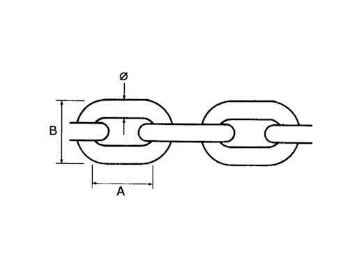 CATENA ZINCATA CALIBRATA 50MT