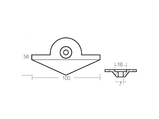 PLACCA  PER YAMAHA 9,9-15 HP