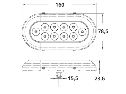LUCE SUBACQUEA A 10 LED