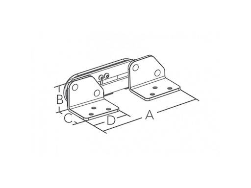 COPPIA CERNIERE AISI 316 PER SEDILE