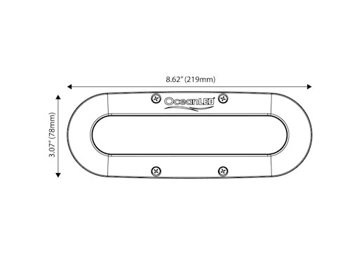 LUCE SUBACQUEA SERIE X 8 LED