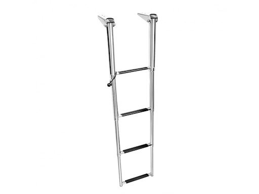 SCALETTA INOX TELESCOPICA 4 GRADINI