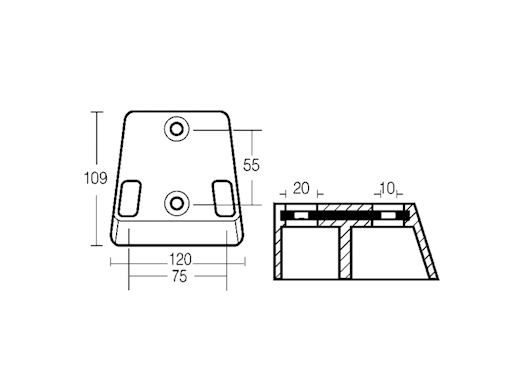 PLACCA PER MOTORI OMC COBRA 130/385 HP