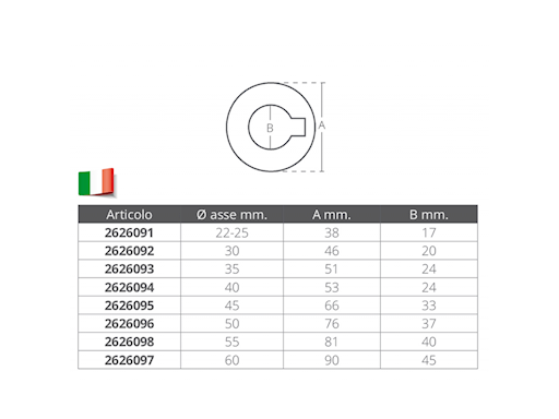 RONDELLA DI FERMO IN ACCIAIO INOX