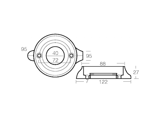 COLLARE PER VOLVO SAIL DRIVE 120