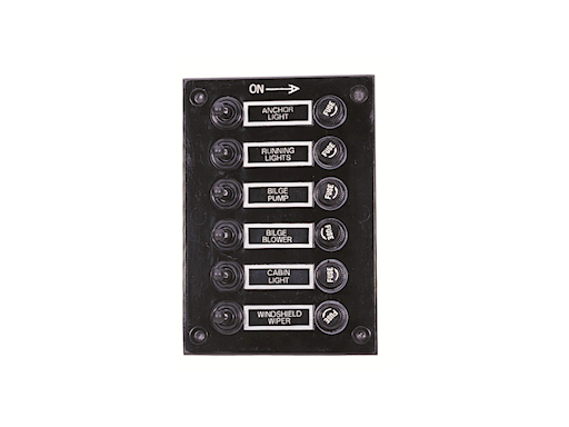 PANNELLO A 6 INTERRUTTORI