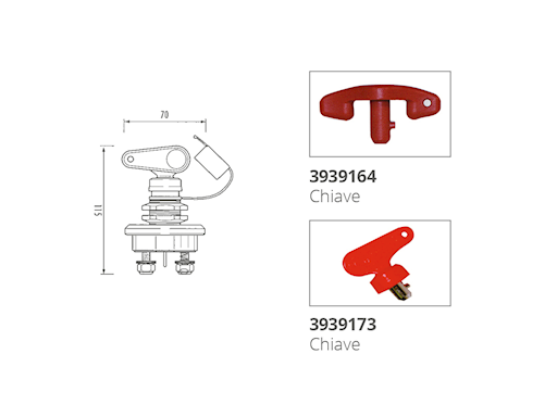 STACCA BATTERIA UNIPOLARE IN OTTONE 140A