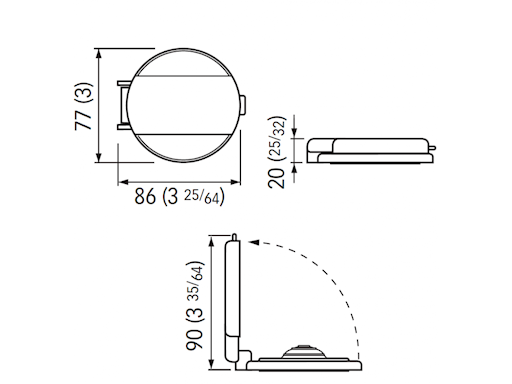 PULSANTE A PIEDE NERO