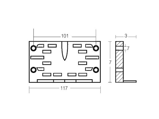 PIASTRA ALVEOLARE PER MOTORI OMC 100/245 HP
