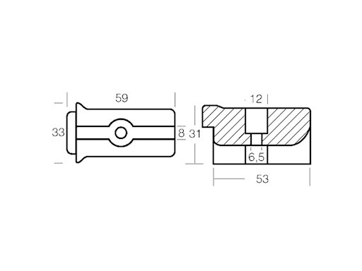 PLACCA PER VOLVO SAIL DRIVE