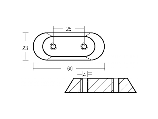 PIASTRINA PER MOTORE FUORIBORDO 2/150 HP