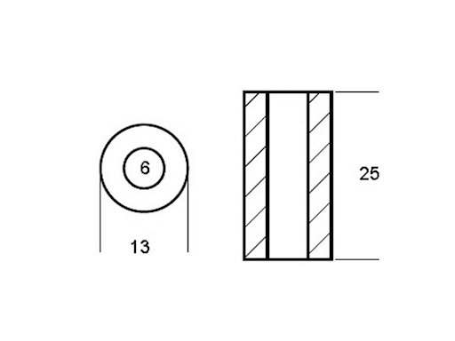 CILINDRO PER MOTORI YAMAHA 25 HP
