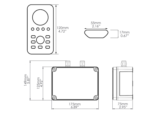 KIT OCEAN DMX RC X-SERIES CONTROLLER