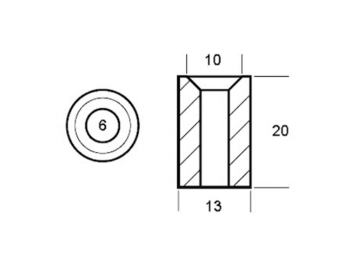 CILINDRO PER MOTORI YAMAHA 6/300 HP